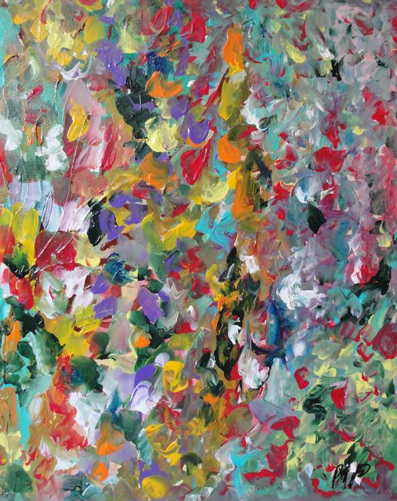 Ivresse de printemps, 2013, acrylique, 49 x 60 cm
