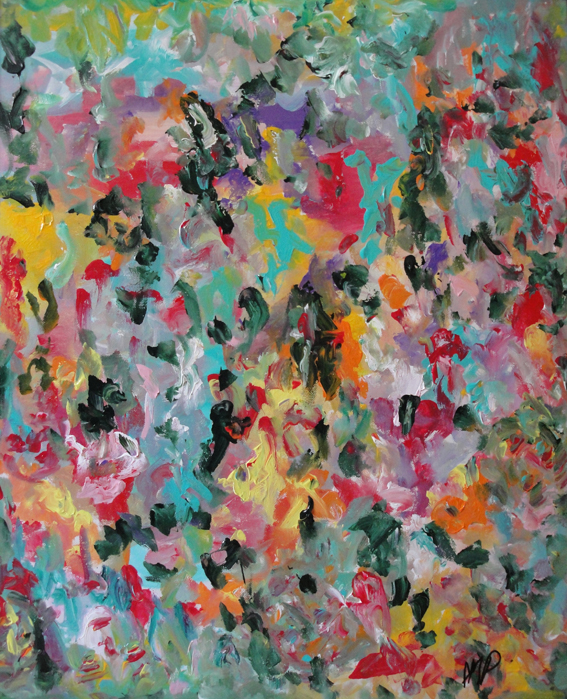 Ivresse de printempsII, 2013, acrylique, 59,5 x 71, 5 cm